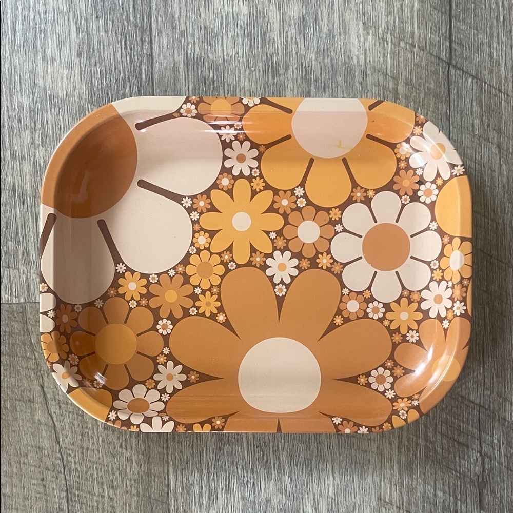 •| retro floral tin tray - Picture 2 of 5